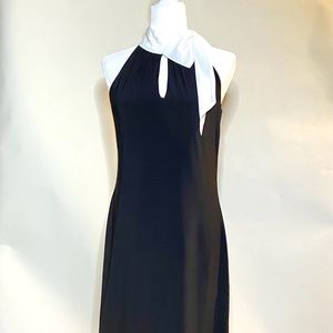 White House Black Market Black +White Dress Small